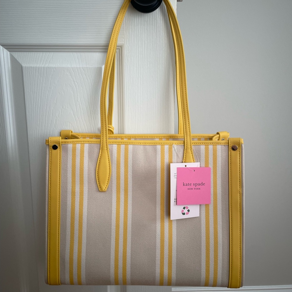 Kate Spade Market Striped CanvasTote
